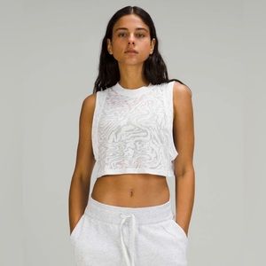 Lululemon All Yours Crop Tank Top *Veil White